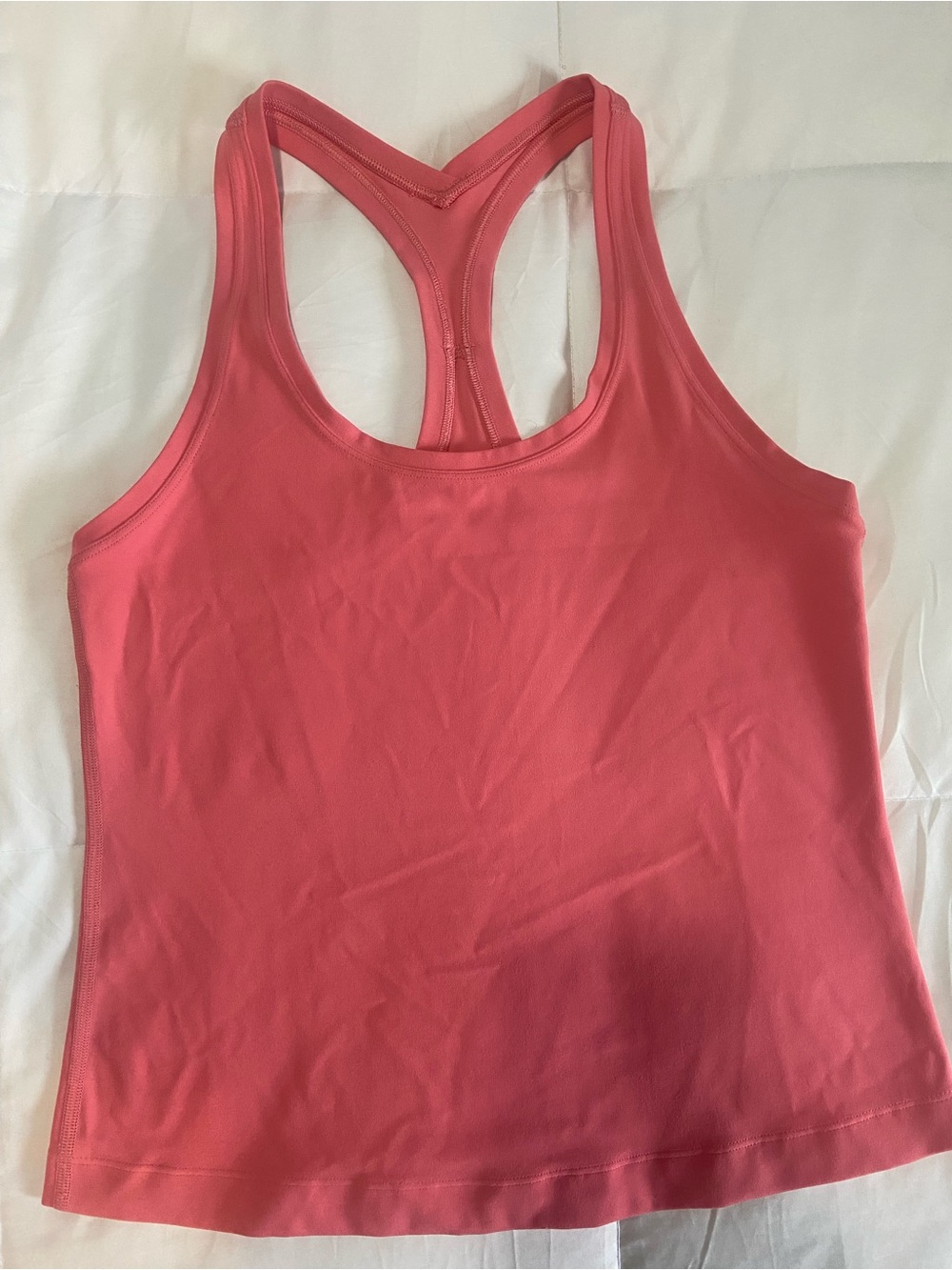 lululemon athletica Coral Pink Racerback Tank Top Size 6